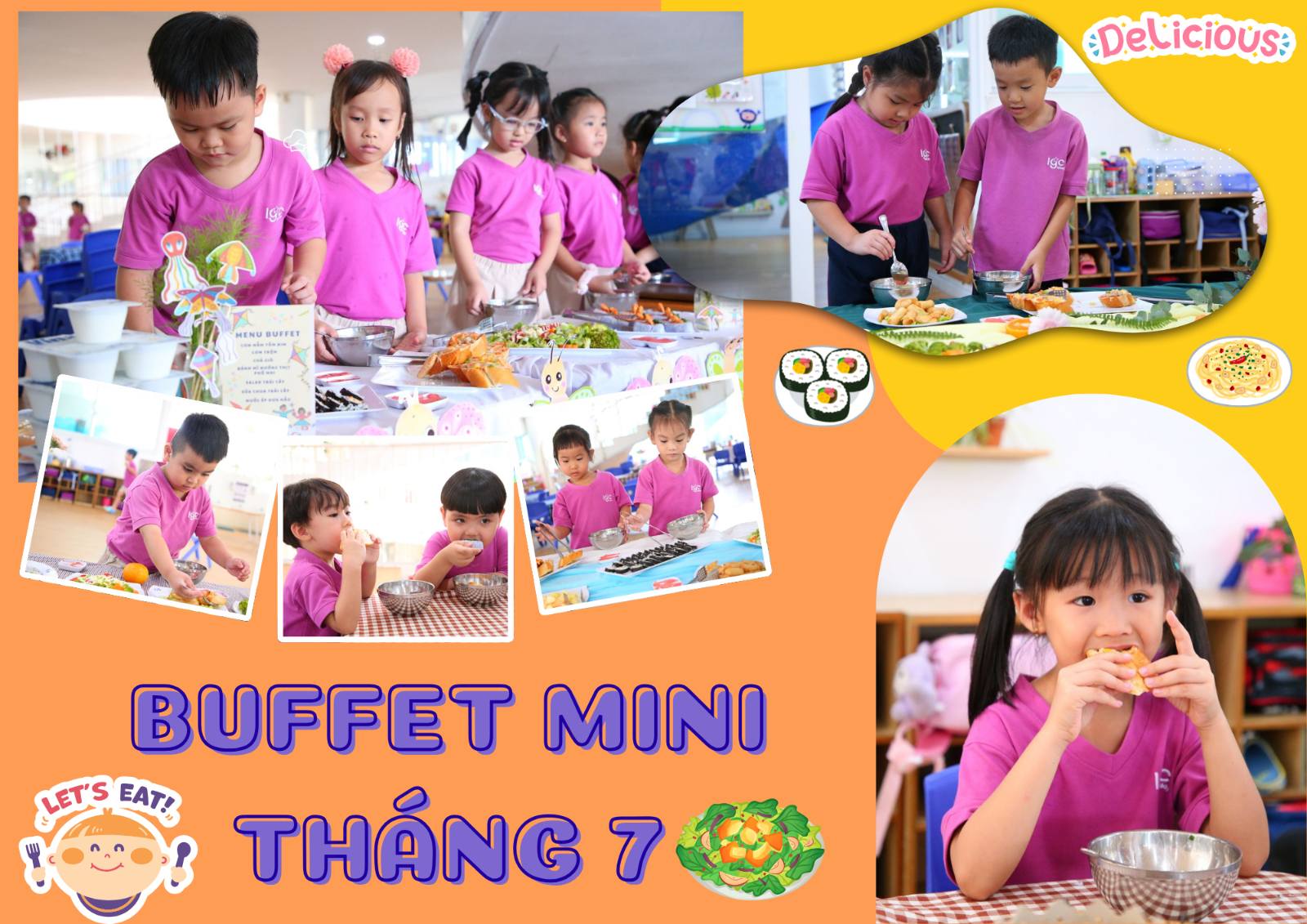 BỮA TIỆC BUFFET MINI MÙA HÈ NHỎ XINH
