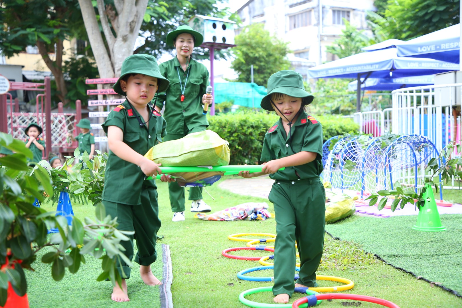 CHIẾN SĨ NHÍ TRƯỜNG MẦM NON IGC BẾN TRE- ĐÃ SẴN SÀNG NHẬP NGŨ