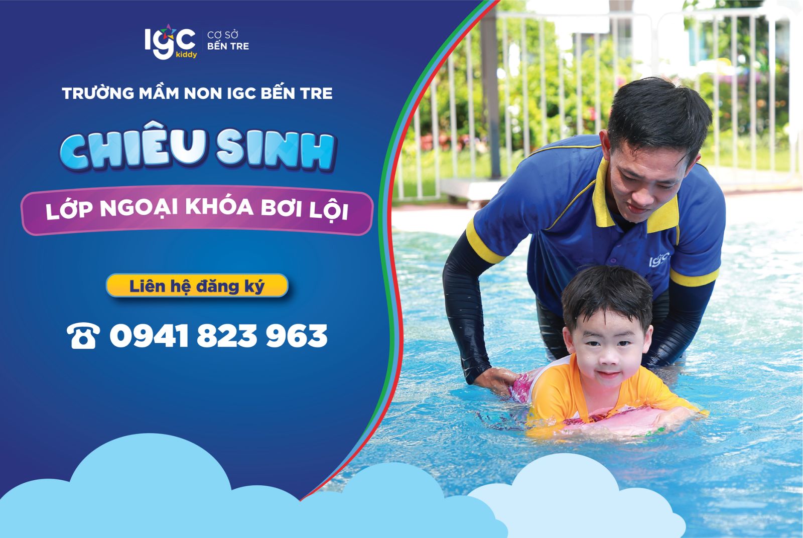 CHIÊU SINH LỚP NGOẠI KHÓA BƠI LỘI - KỸ NĂNG SỐNG KHÔNG THỂ THIẾU