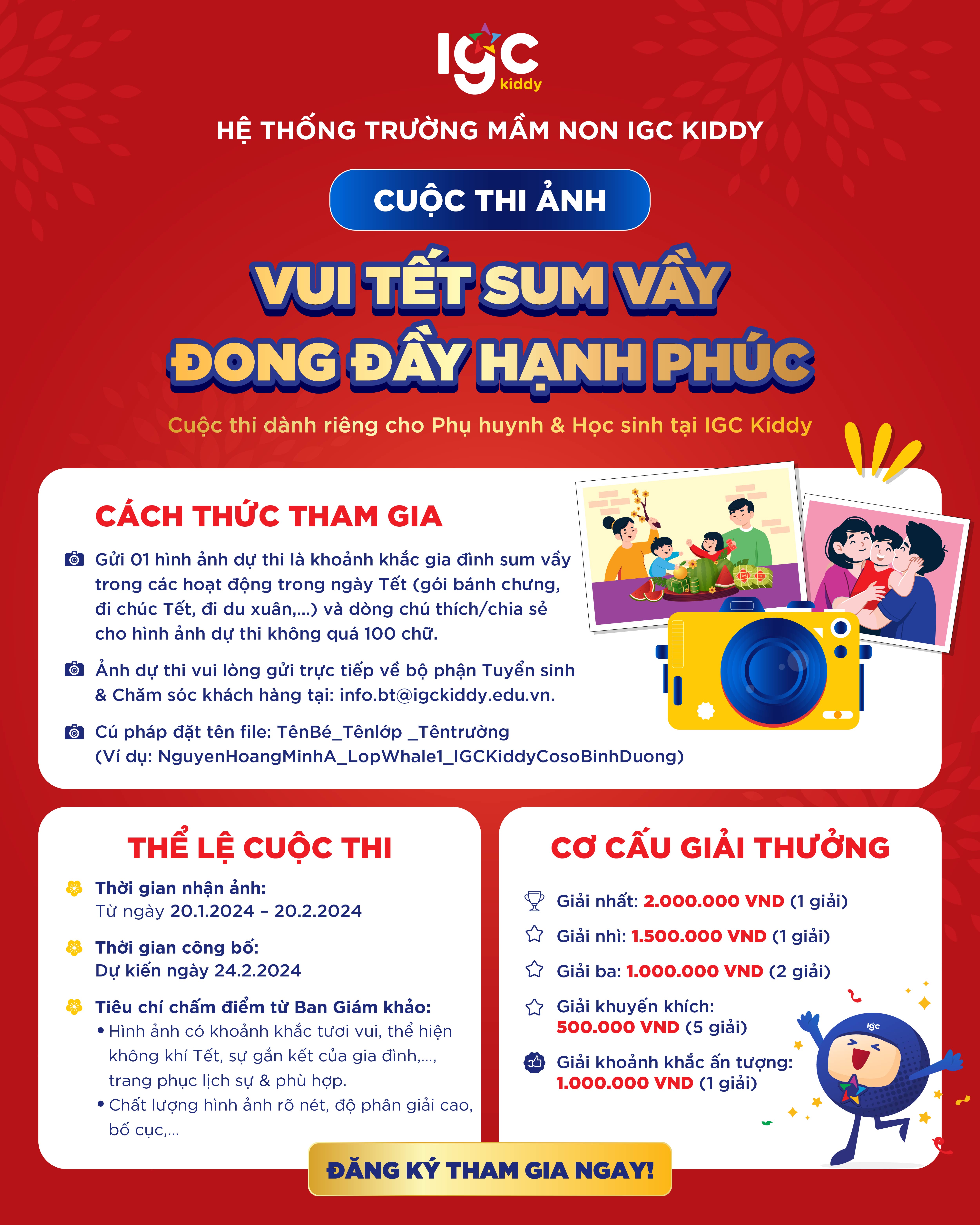 ​CUỘC THI ẢNH: TẾT SUM VẦY, ĐONG ĐẦY HẠNH PHÚC CÙNG IGC KIDDY
